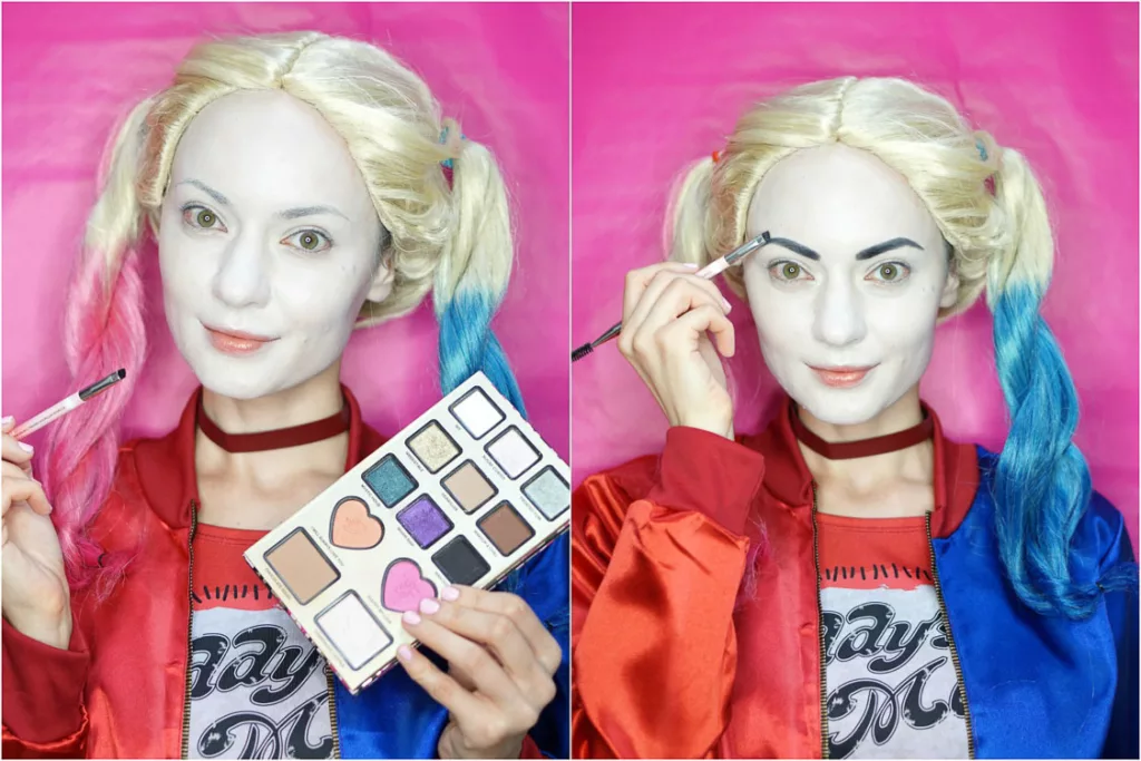 harley quinn suiside squad makeup tutorial 2 1